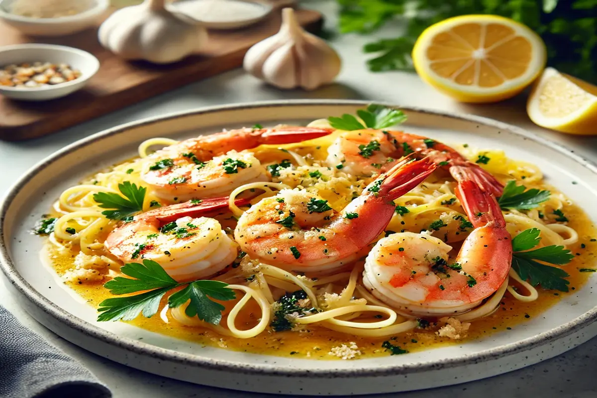 what is shrimp scampi sauce made of