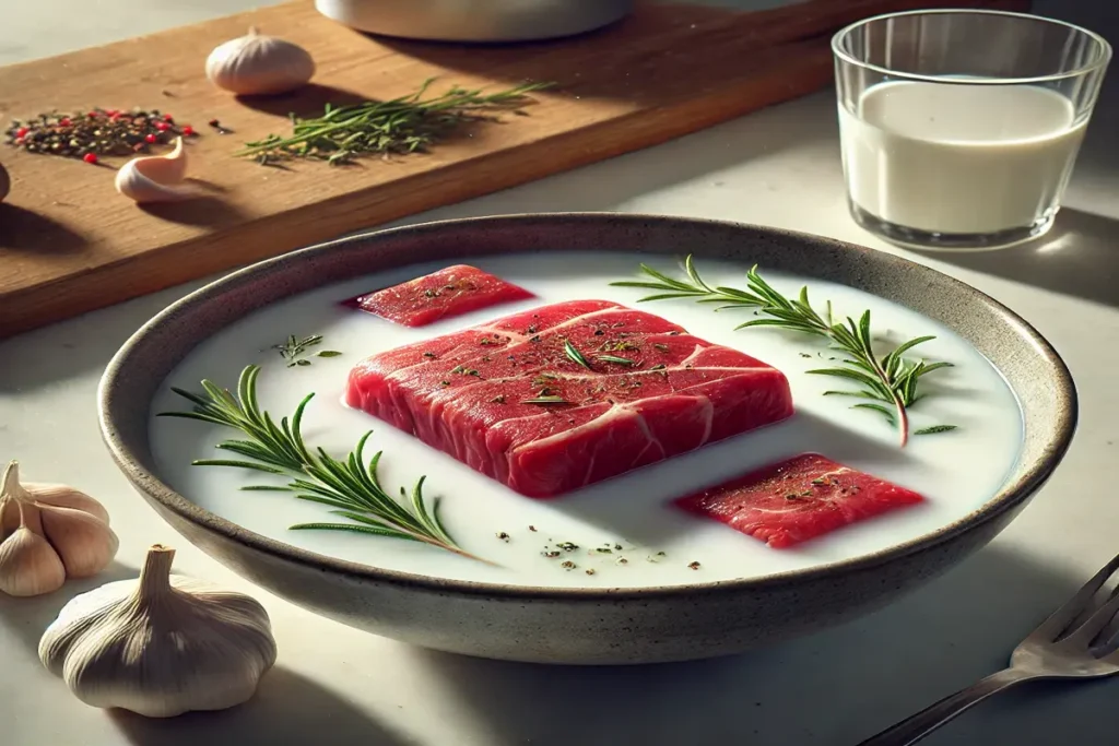 Why do you soak cube steak in milk?