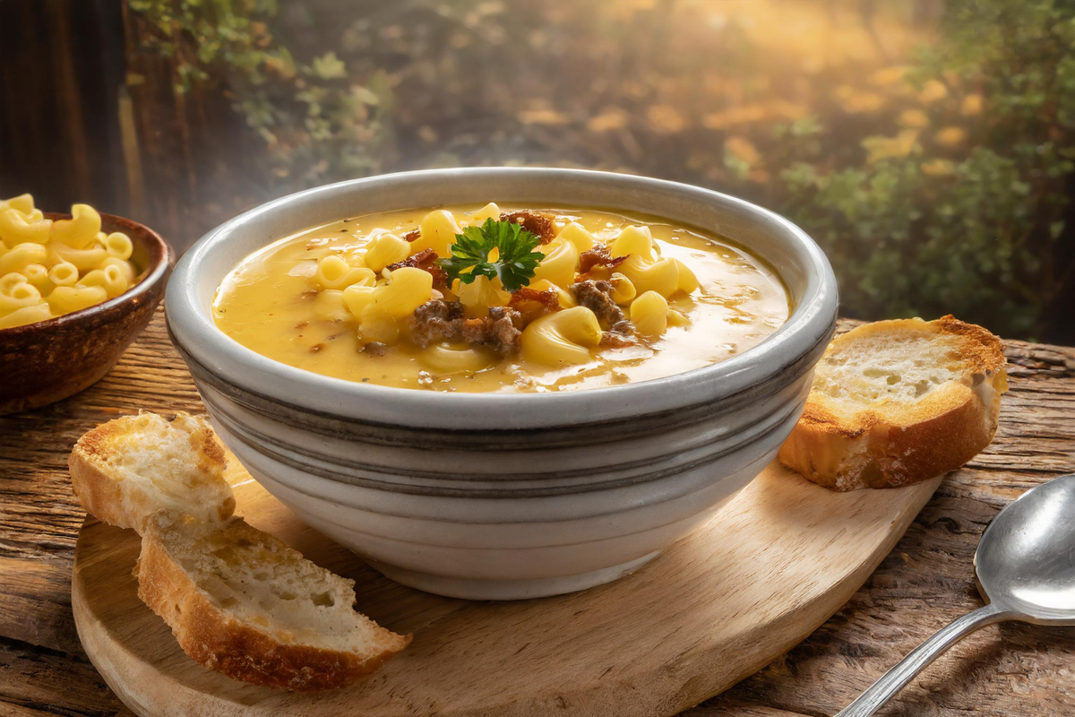 cheeseburger macaroni soup